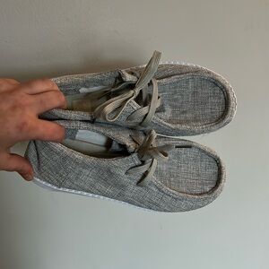 Gray Casual Slip-On Shoes